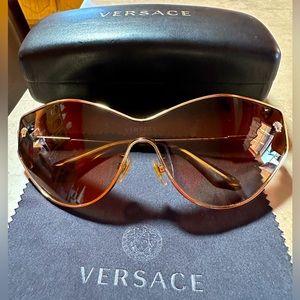 Versace Brown Sunglasses butterfly shape